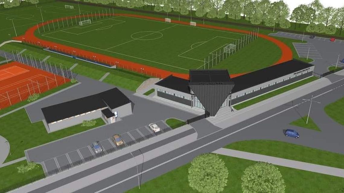 Stadion Unii Kalety ma zyskać pawilon (wizualizacja)