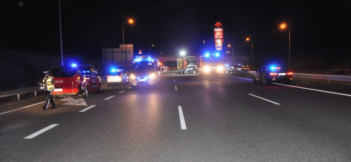 Tragiczny wypadek na A1 w Wieszowie