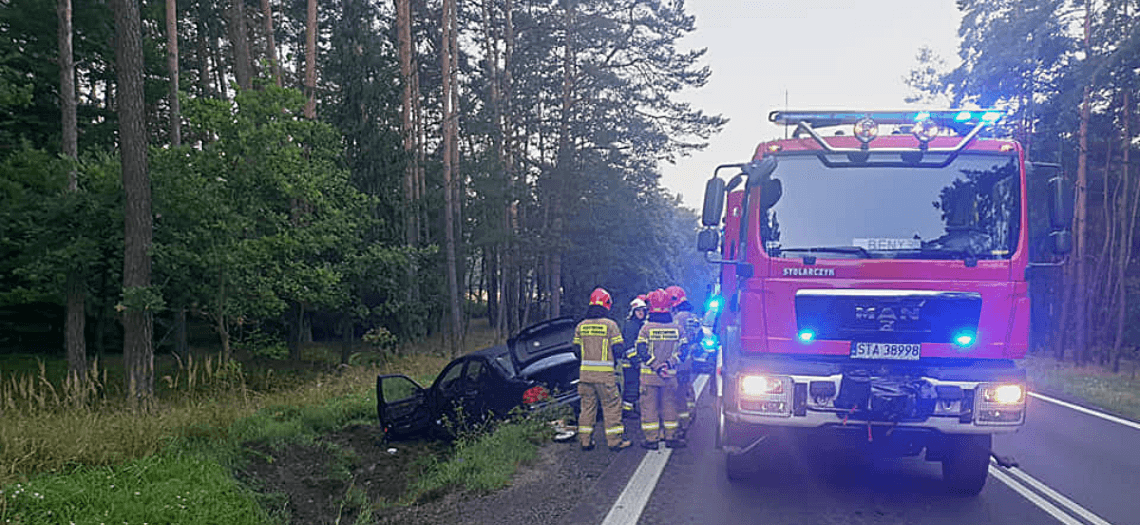 Wypadek na trasie Tworóg - Pusta Kuźnica