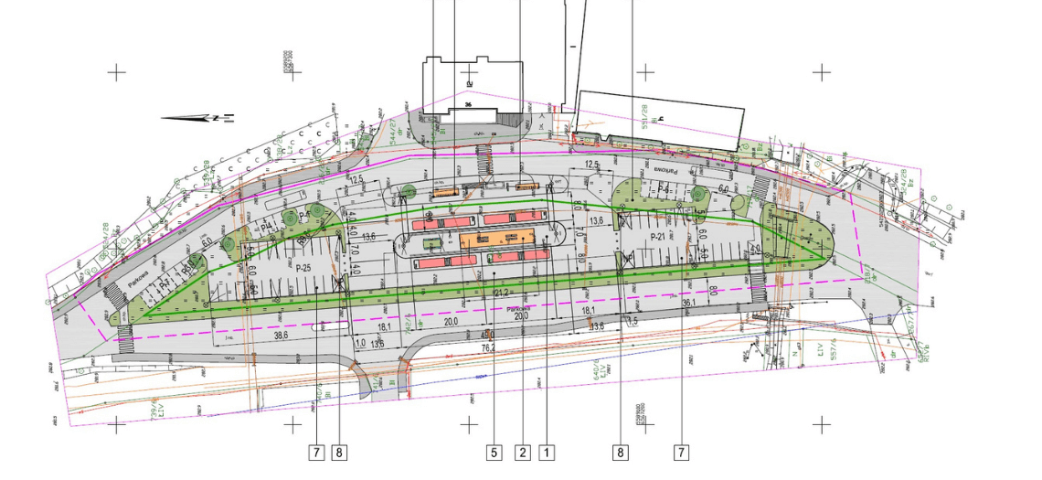 Plan centrum przesiadkowego w Świerklańcu