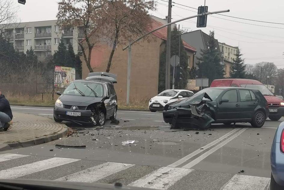 Kolizja na ul. Opatowickiej w Tarnowskich Górach