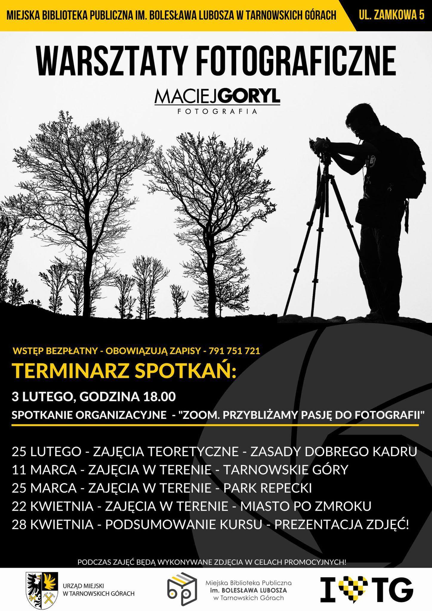 Warsztaty fotograficzne prowadzone przez Macieja Goryla