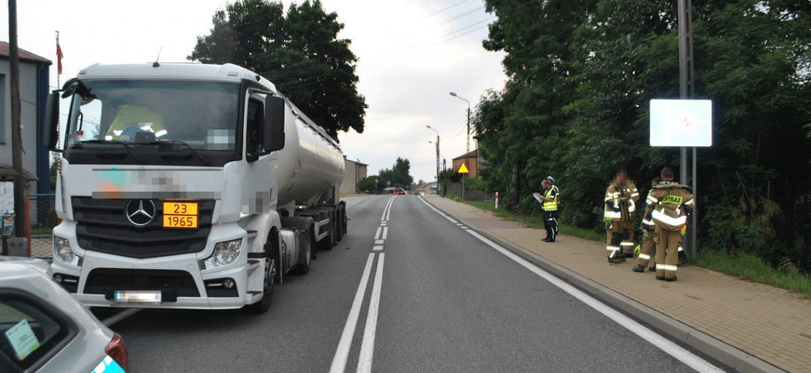 Wypadek w Celinach (gmina Ożarowice)