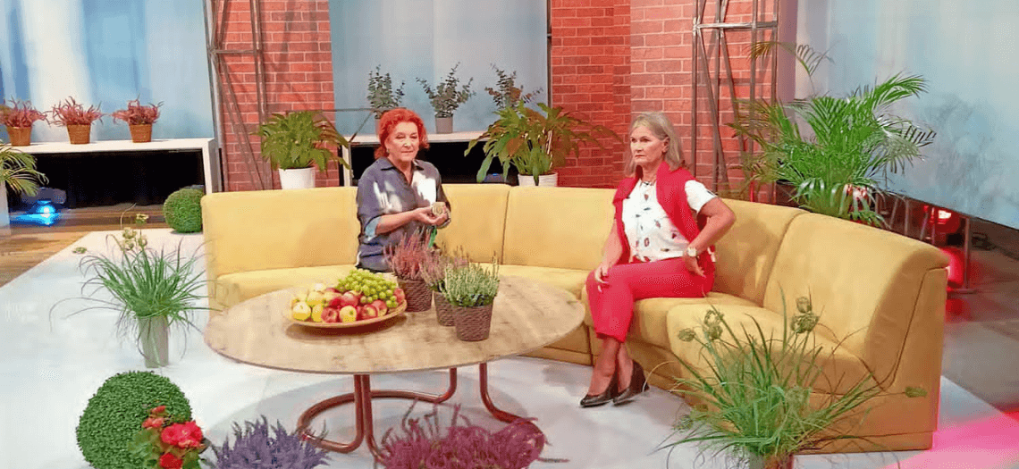 3ogusława ﻿Sukiennik w programie telewizyjnym "Senior na fali"