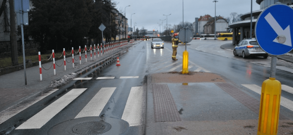 Tarnowskie Góry, wypadek przy dworcu autobusowym