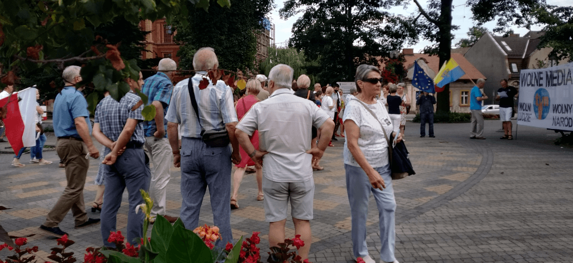 Demonstracja w obronie wolnych mediów