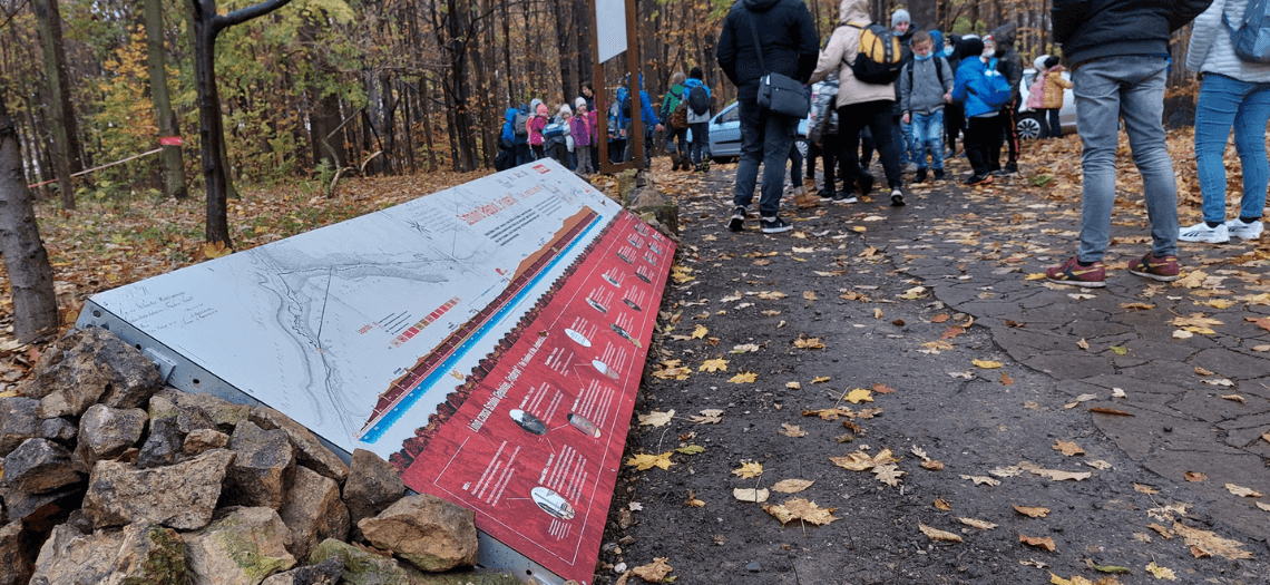 Tarnowskie Góry. Oś czasu w Parku Repeckim