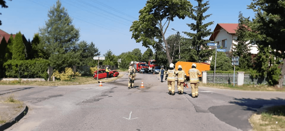 Wypadek w Ożarowicach