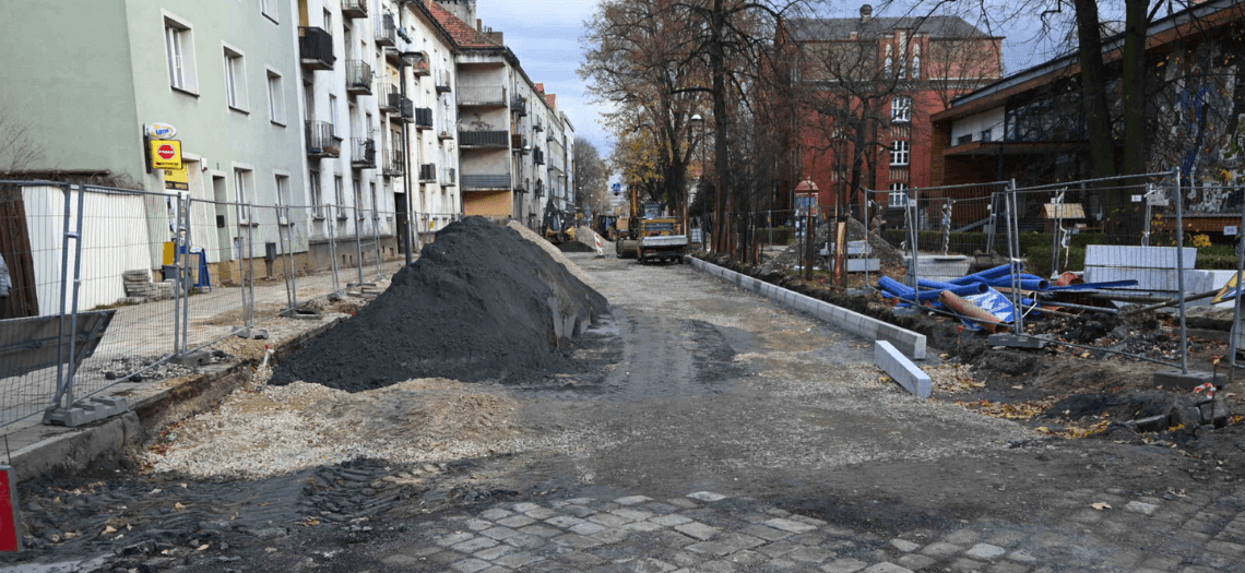 Tarnowskie Góry, remont ulicy Sobieskiego