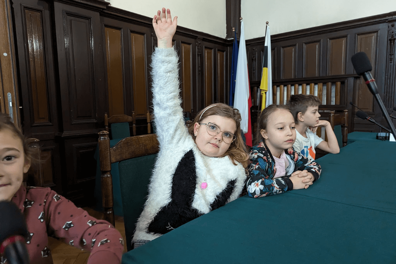 Dzieci z wizytą w Urzędzie Miasta Tarnowskie Góry