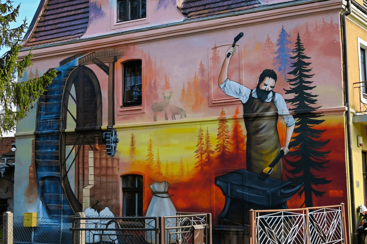 Mural w Tworogu
