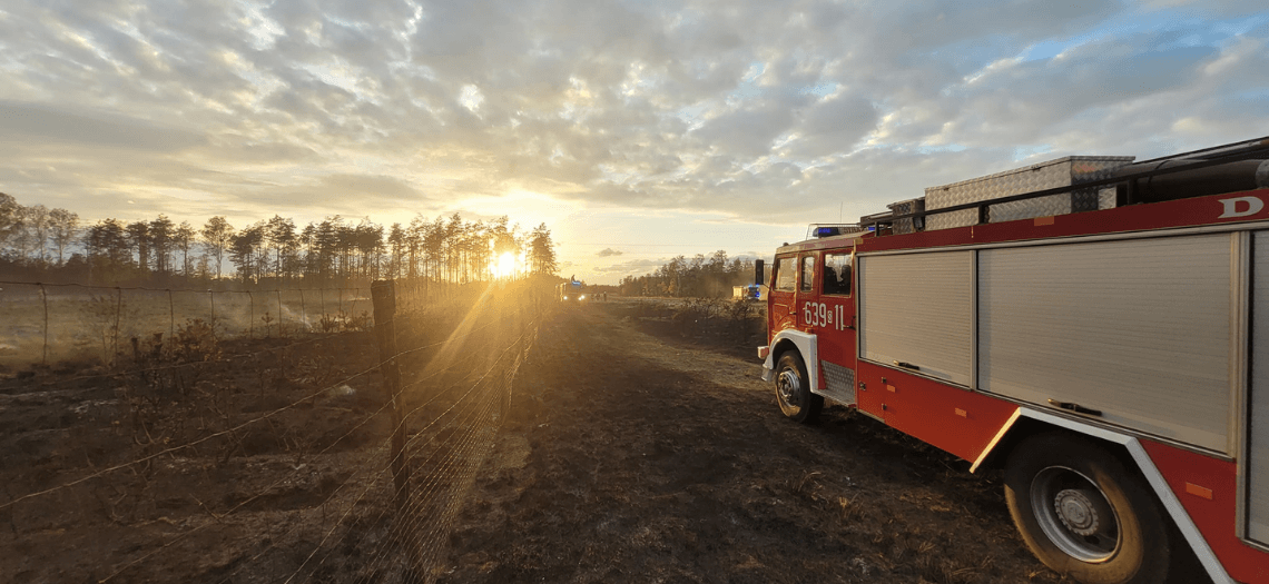 Pożar w Miasteczku Śląskim Żyglinku