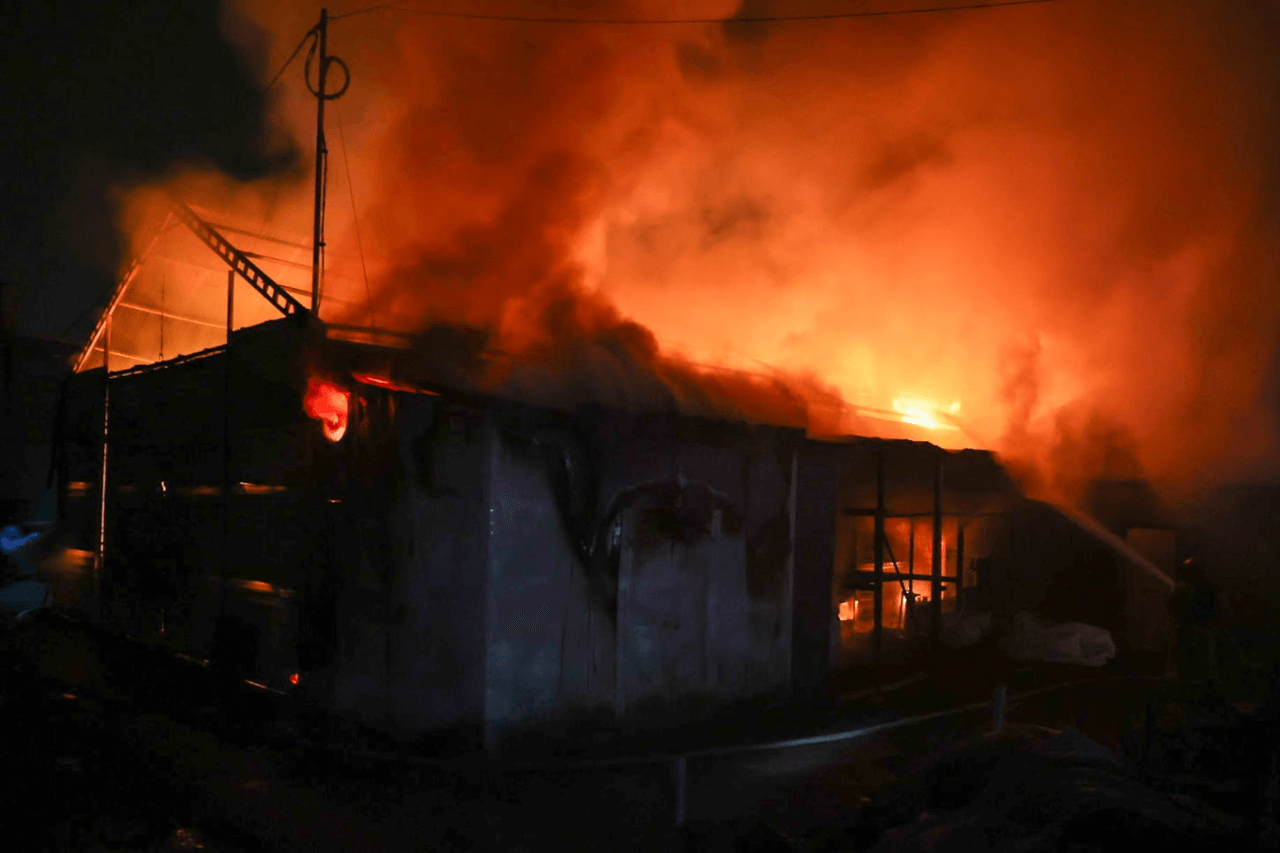 Pożar w Radzionkowie