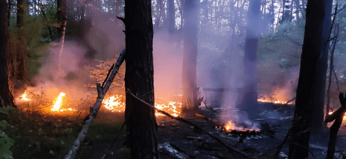 Pożar w gminie Krupski Młyn
