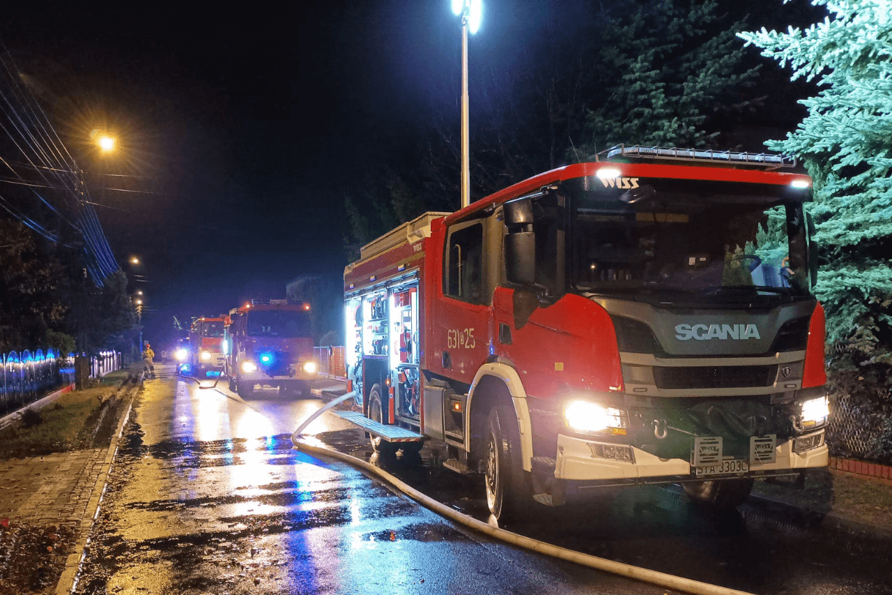 Pożar w lokalu w Tarnowskich Górach