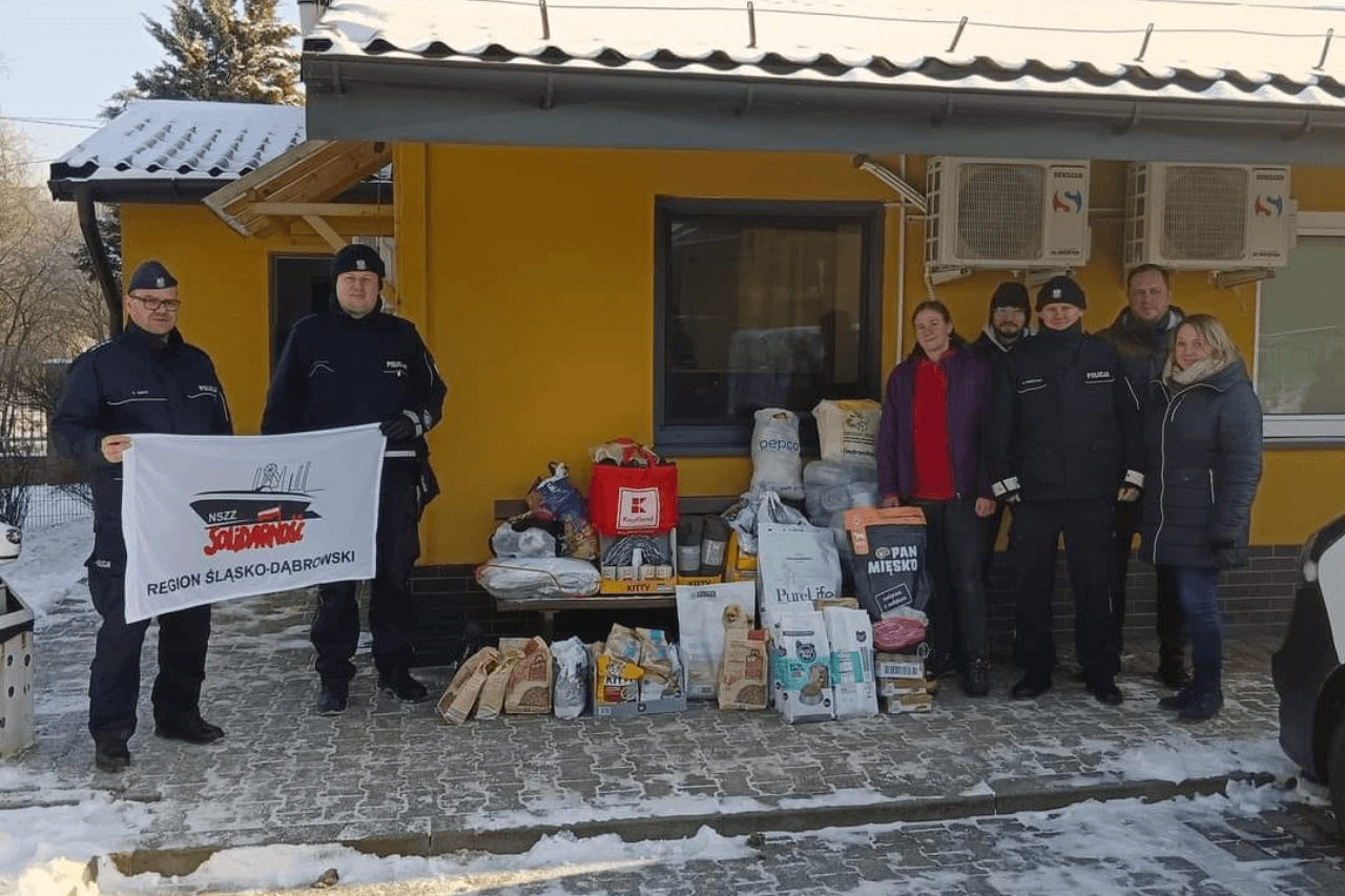 Policjanci wspomogli schronisko w Bytomiu