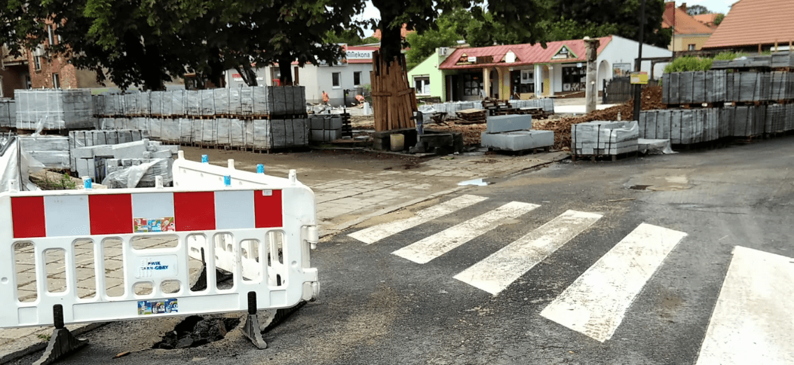 Teren budowy przy ulicy Królika