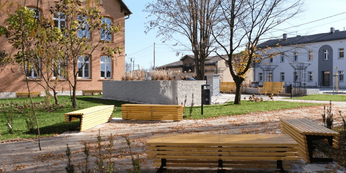 Przebudowa centrum miasta - utworzenie nowej przestrzeni publicznej w Kaletach