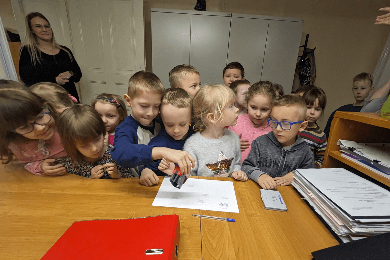 Przedszkolaki w Urzędzie Miasta Tarnowskie Góry