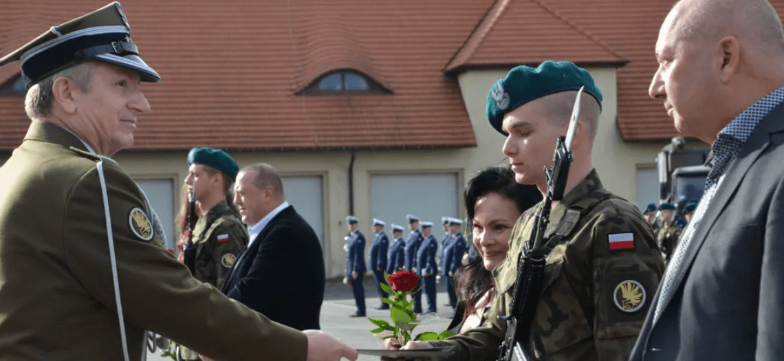 Przysięga wojskowa w Tarnowskich Górach