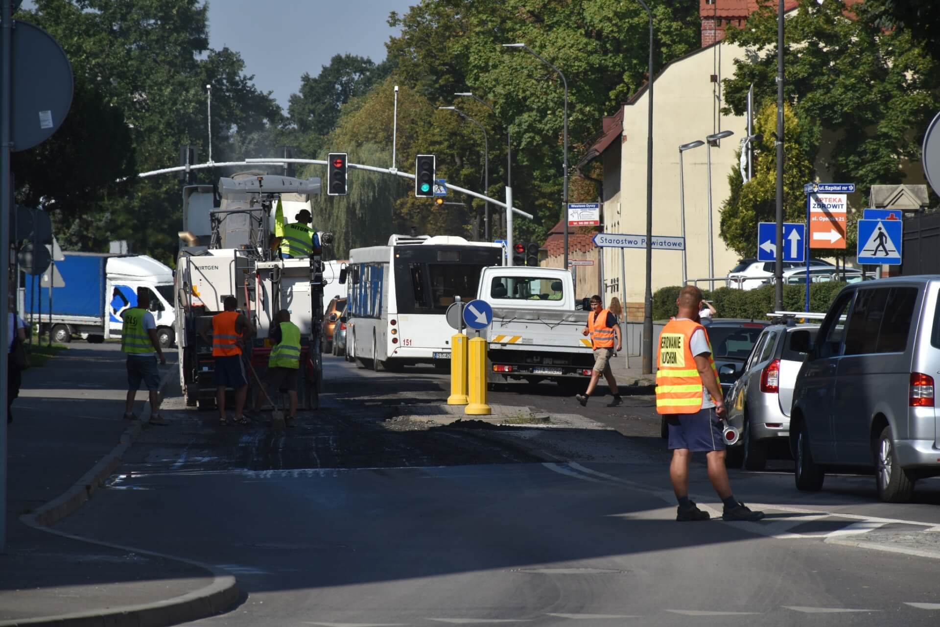 Remont ulicy Opolskiej w Tarnowskich Górach