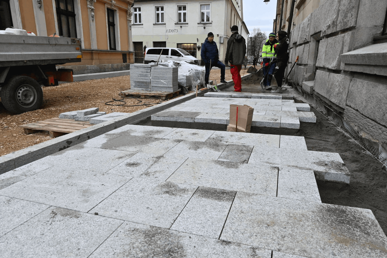 Remont w centrum Tarnowskich Gór