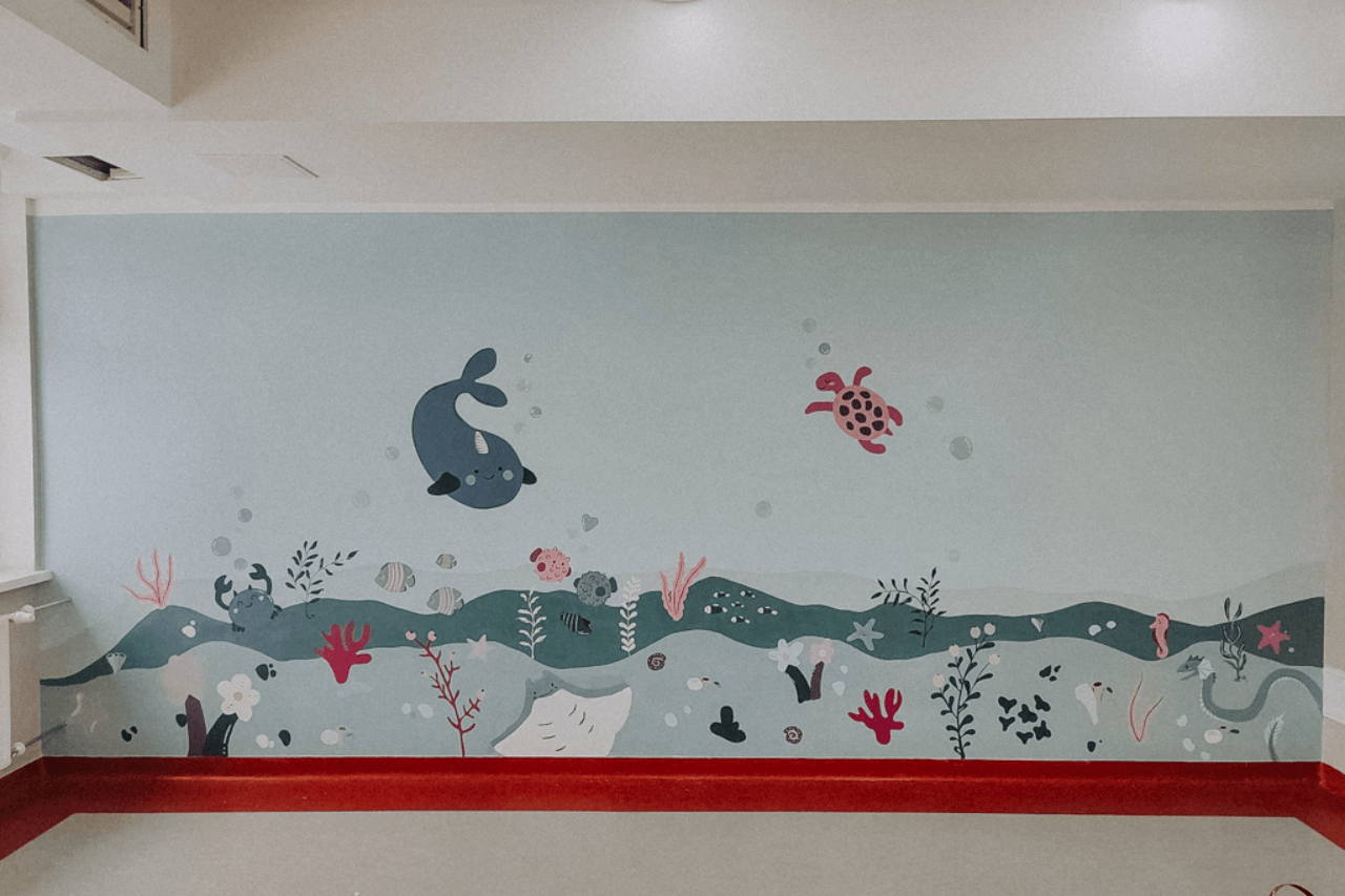 Szkoła Rodzenia w Tarnowskich Górach z nowym muralem