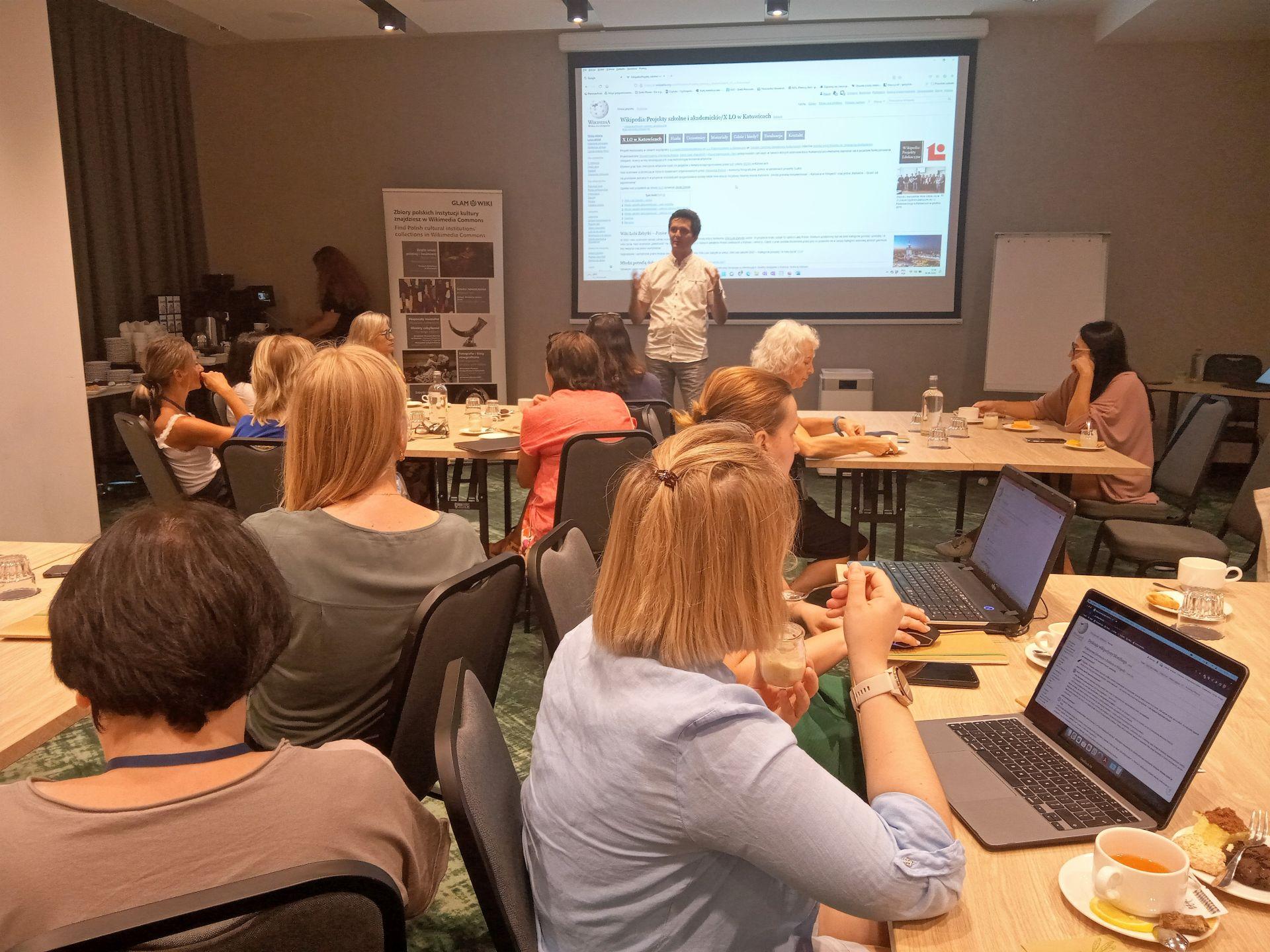 Szkolenie w ramach projektu Wikiteka