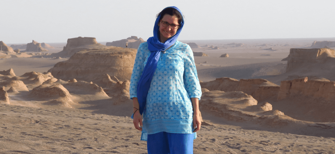 Na pustyni Kalut w Iranie