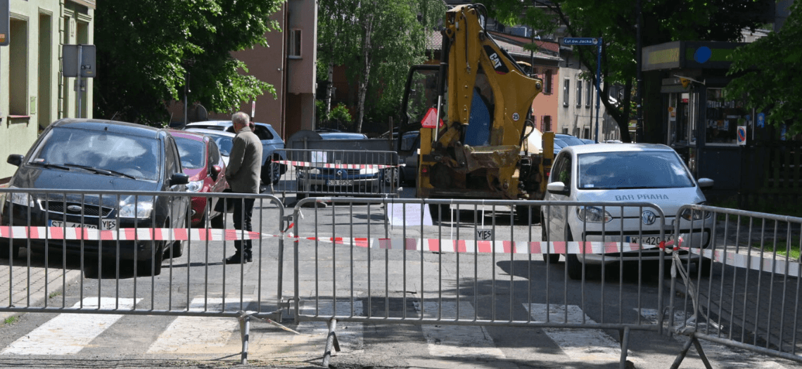 Tarnowskie Góry roboty drogowe w centrum 3