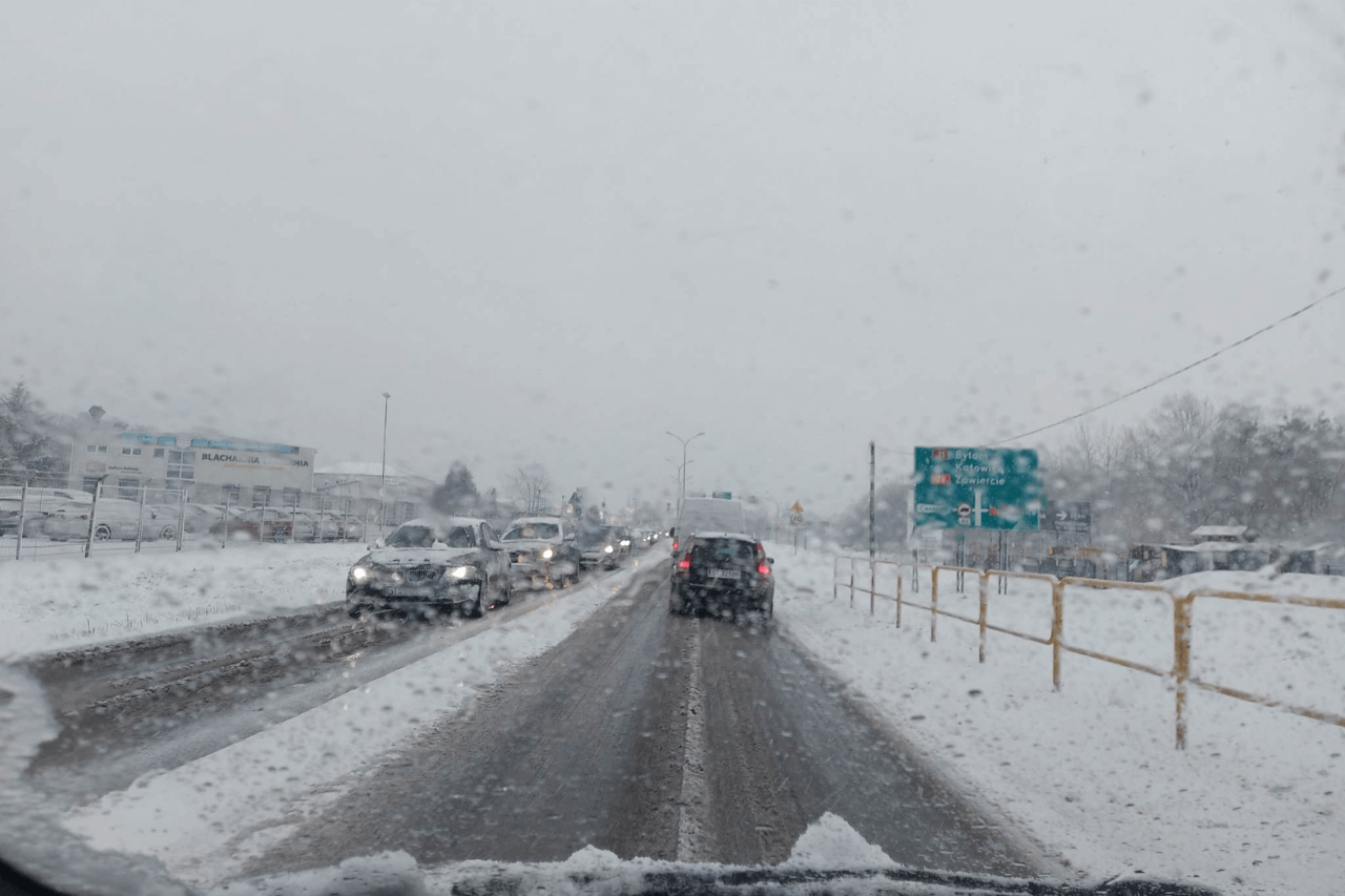 Tarnowskie Góry zasypane śniegiem