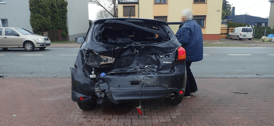 Tarnowskie Góry Wypadek na ul Zagórskiej