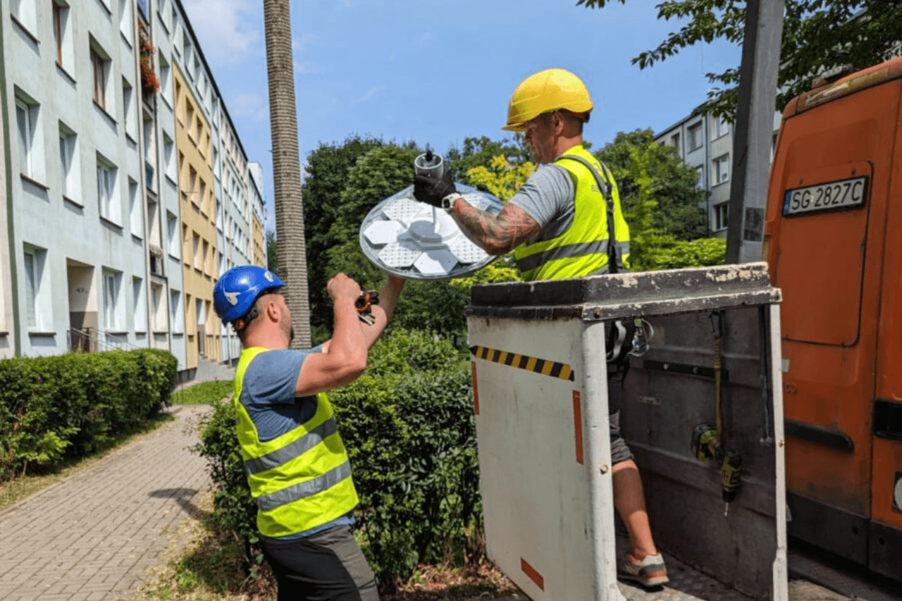 Wymiana oświetlenia w Tarnowskich Górach