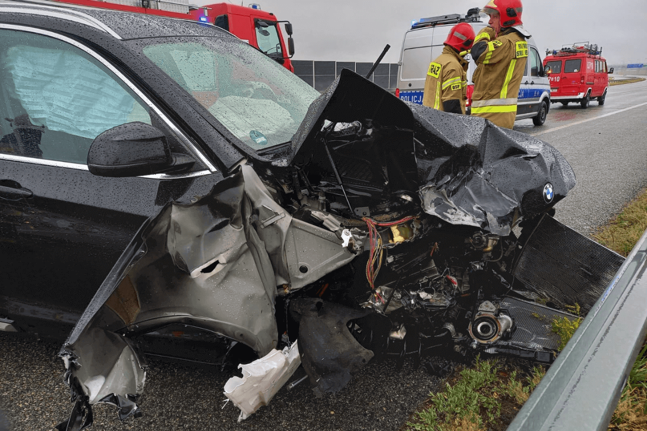 Wypadek na autostradzie A1