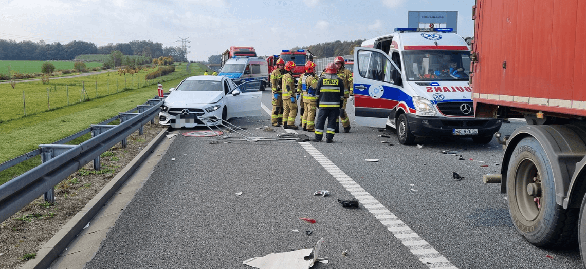 Wypadek w Wieszowie