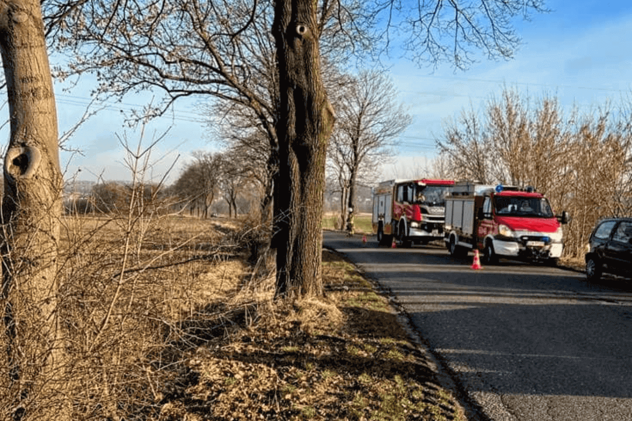 Wypadek w Zbrosławicach