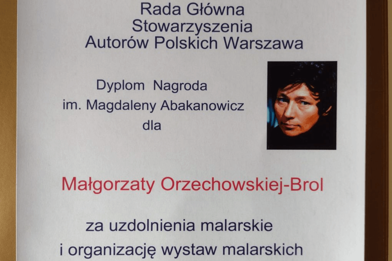 Wyróżnienia dla Małgorzaty Orzechowskiej-Brol