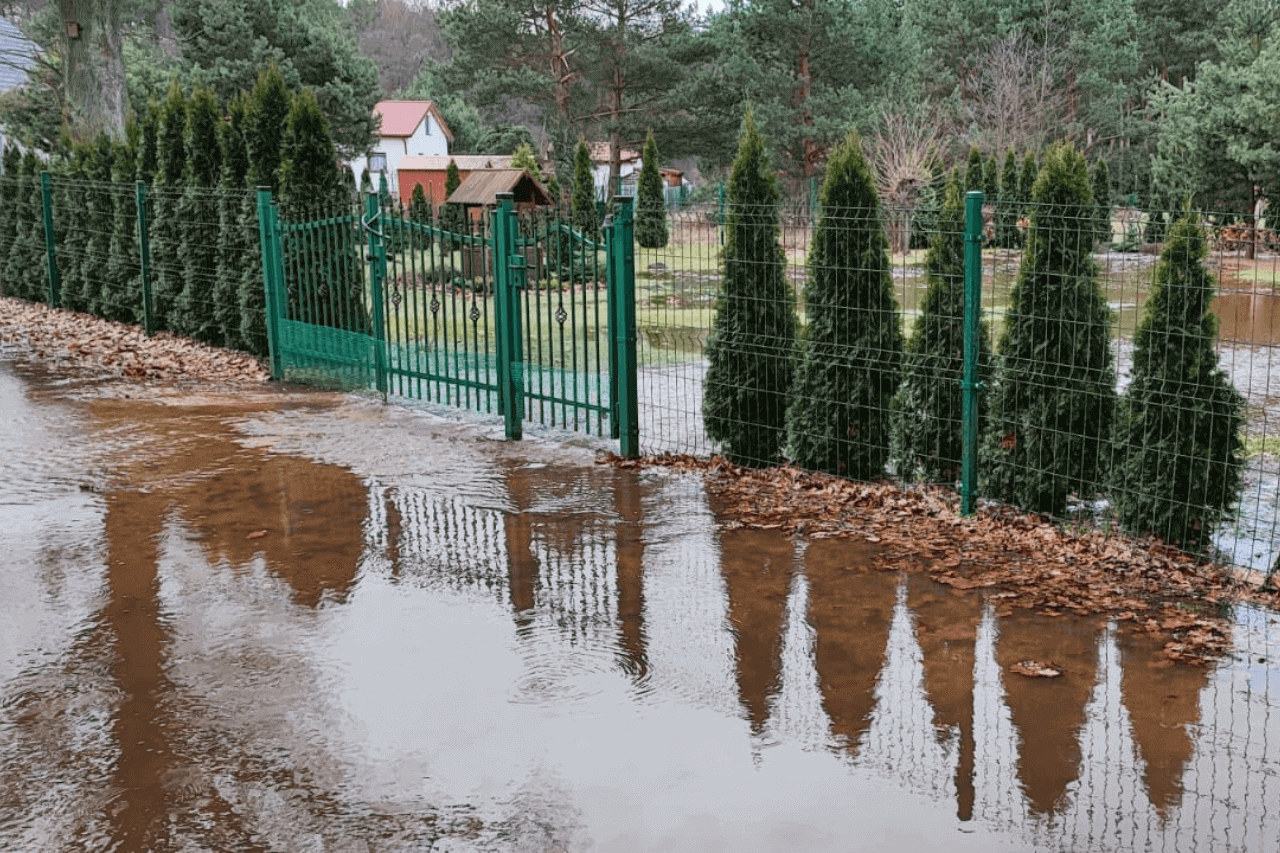 Zalania w Krupskim Młynie