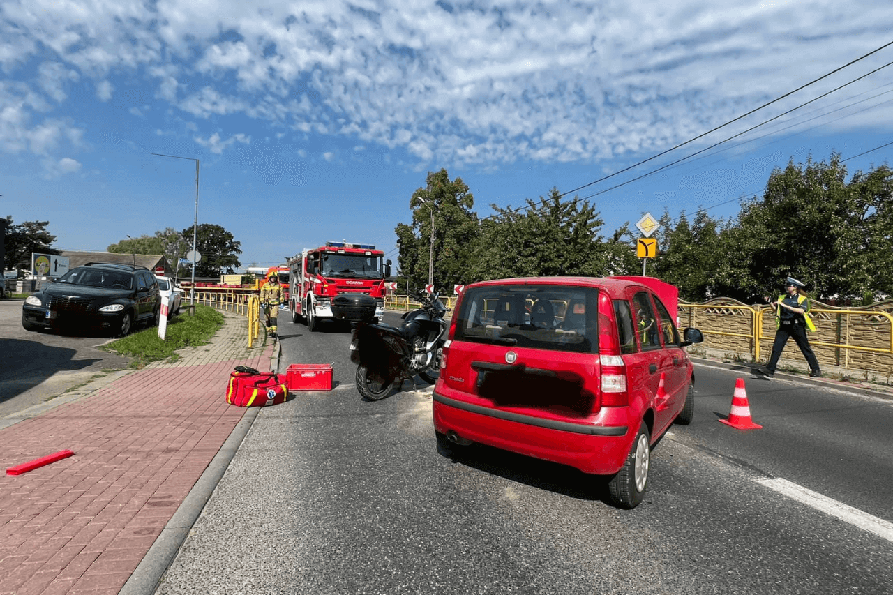 Zdarzenie drogowe w Tąpkowicach