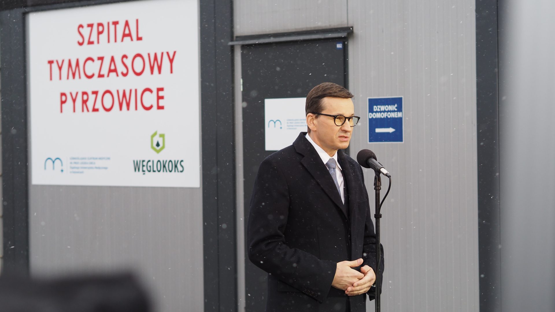 Mateusz Morawiecki w Pyrzowicach Mateusz Morawiecki w Pyrzowicach