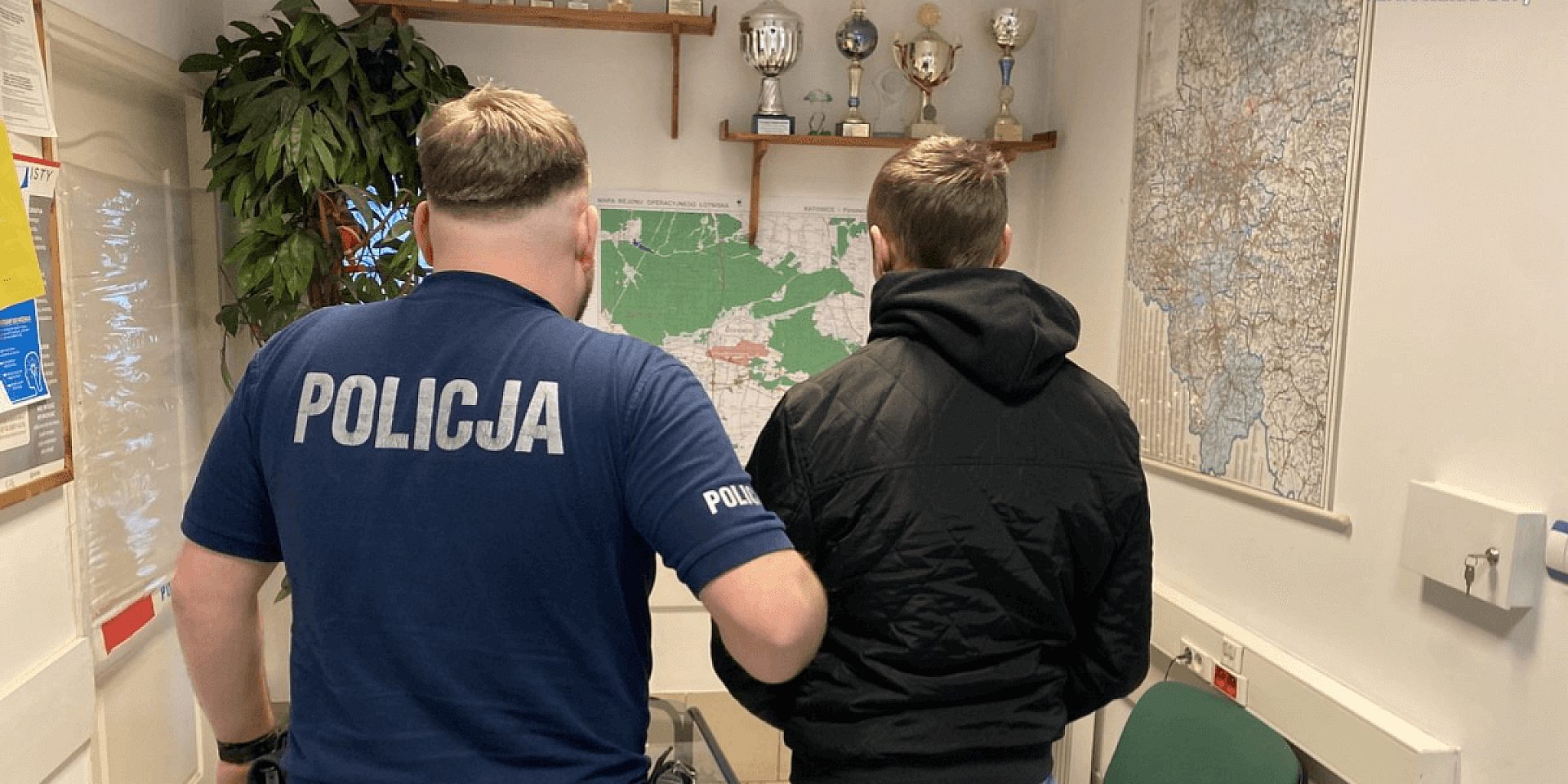 Pyrzowice policja zatrzymanie Pyrzowice policja zatrzymanie