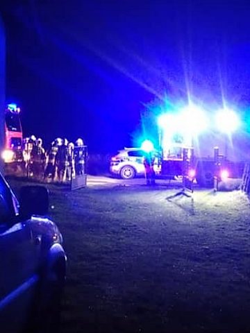 Gmina Tworóg. Pożar w Mikołesce Gmina Tworóg. Pożar w Mikołesce
