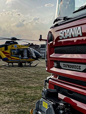 Lądowanie LPR w gminie Ożarowice Lądowanie LPR w gminie Ożarowice