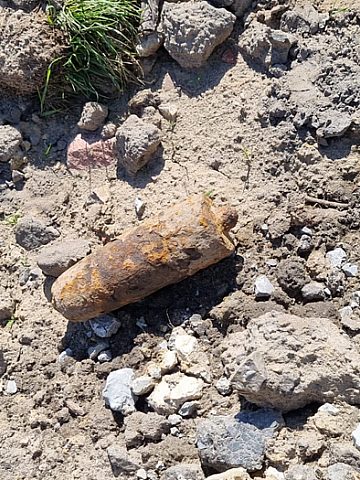 Niewybuch w Szałszy Niewybuch w Szałszy