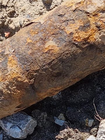 Niewybuch w Szałszy Niewybuch w Szałszy