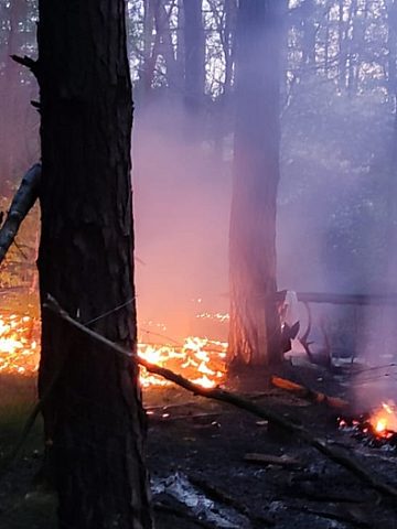 Pożar w gminie Krupski Młyn Pożar w gminie Krupski Młyn