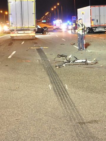 Tragiczny wypadek na A1 w Wieszowie Tragiczny wypadek na A1 w Wieszowie