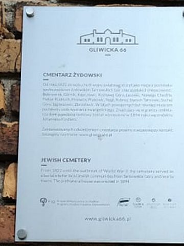 Cmentarz żydowski w Tarnowskich Górach Cmentarz żydowski w Tarnowskich Górach