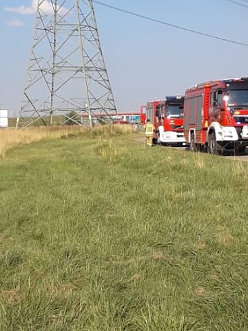 Pożar traktora w Wieszowie Pożar traktora w Wieszowie