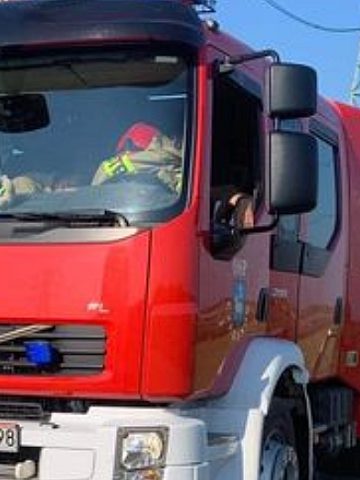 Pożar traktora w Wieszowie Pożar traktora w Wieszowie